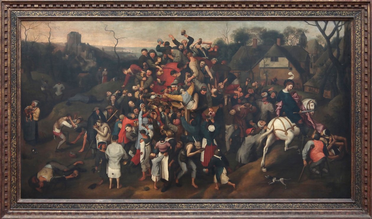 Svatomartinské víno od After Pieter Brueghel the Elder