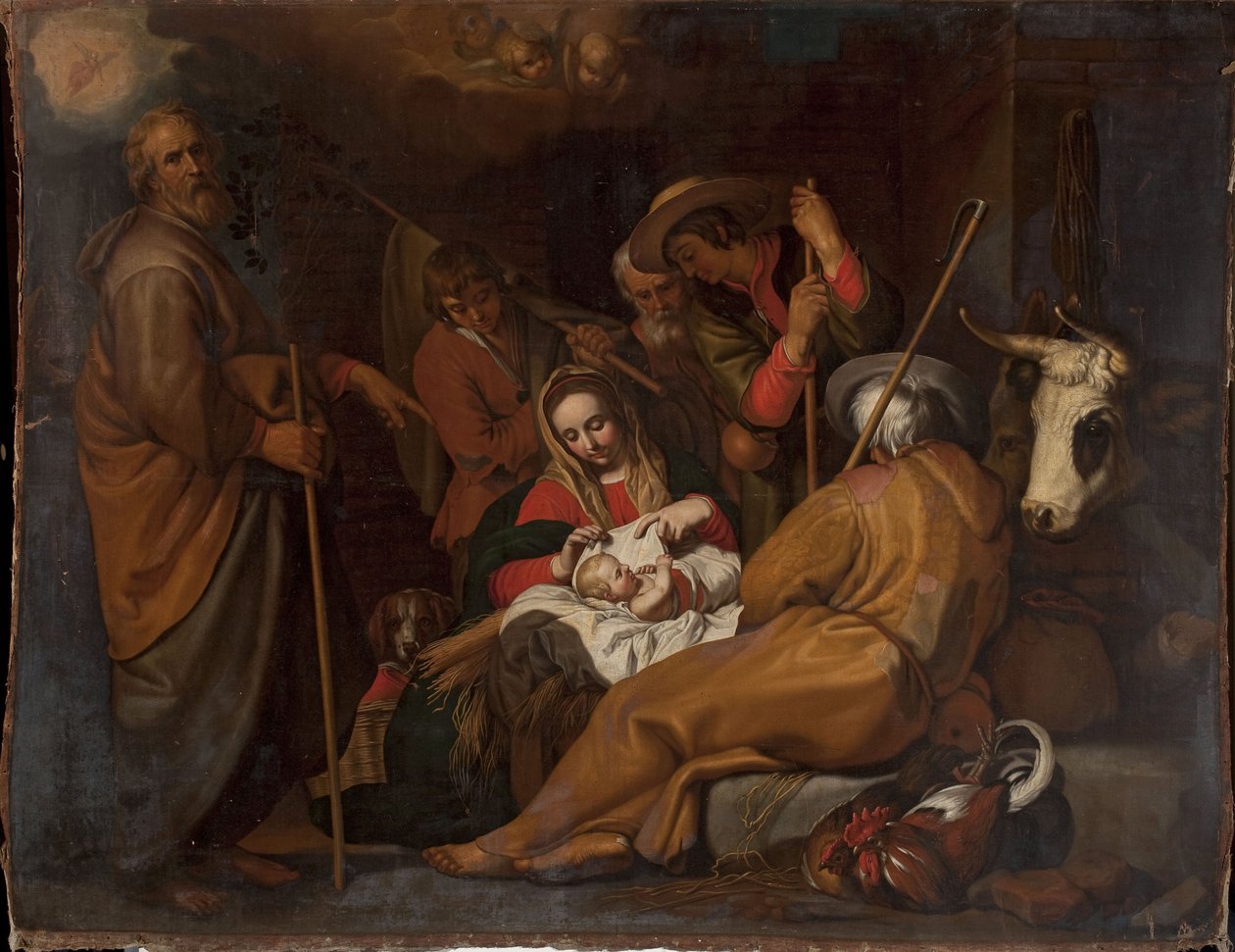 Polština:  Pokłon pasterzy Klanění pastýřů od after Abraham Bloemaert