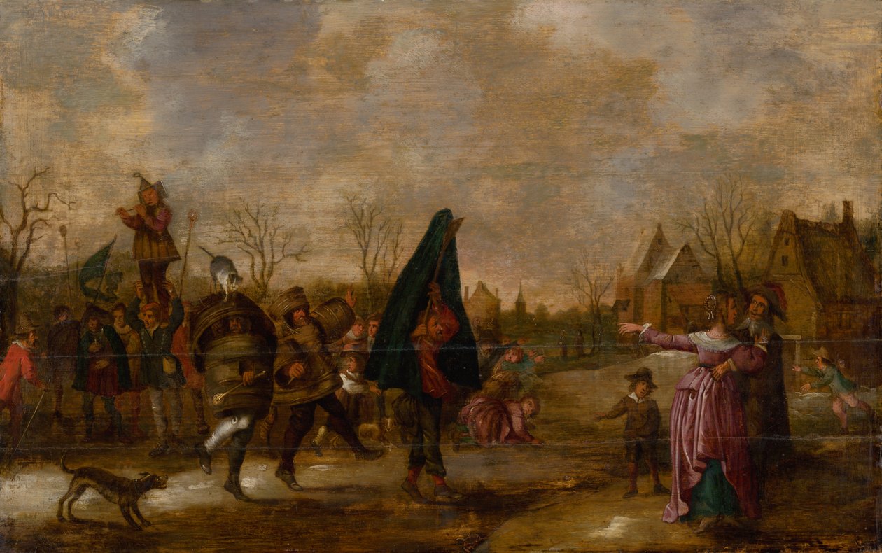 Masopustní průvod od After Adriaen van de Venne