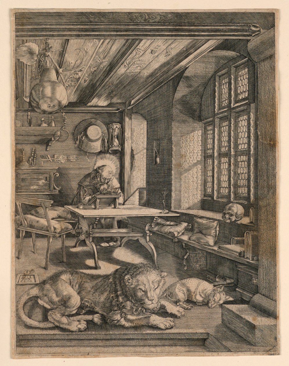 Svatý Jeroným ve své pracovně od After Albrecht Dürer