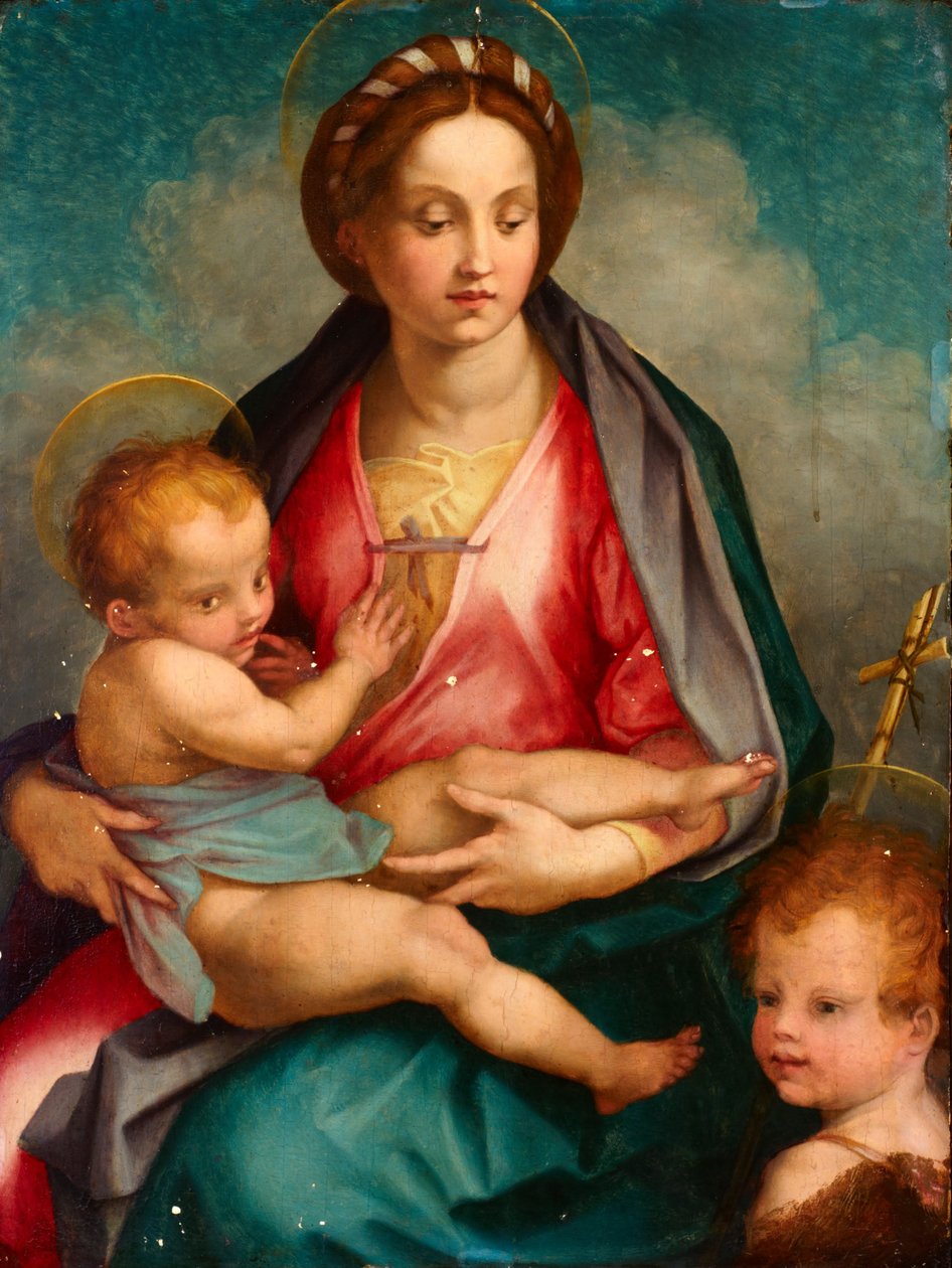 Madona s dítětem se svatým Janem od Andrea del (after) Sarto