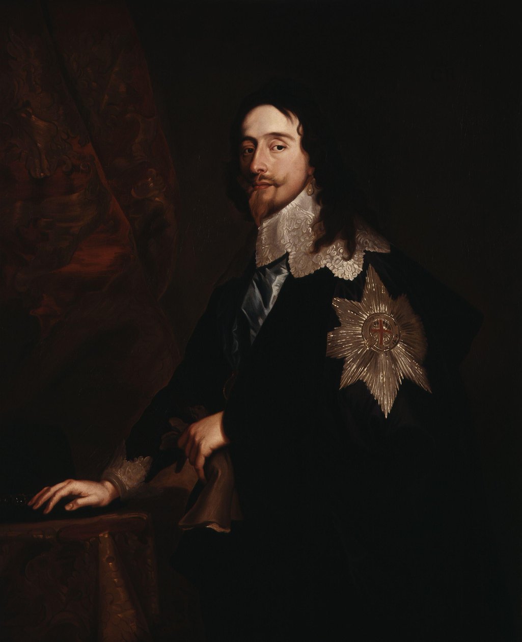 Portrét krále Karla I. (1600-1649) od after Anthony van Dyck