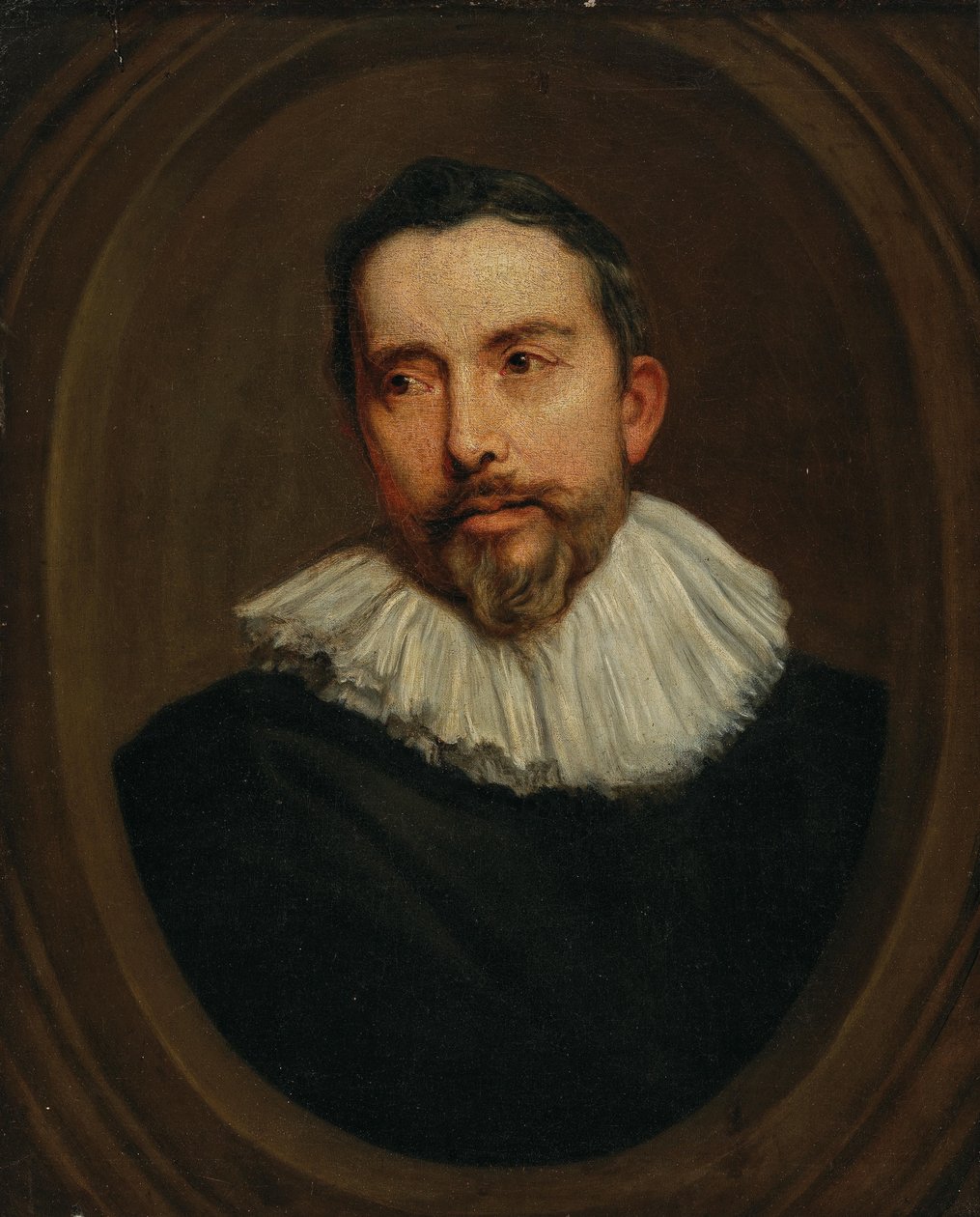Portrét muže v malovaném oválu od after Anthony van Dyck