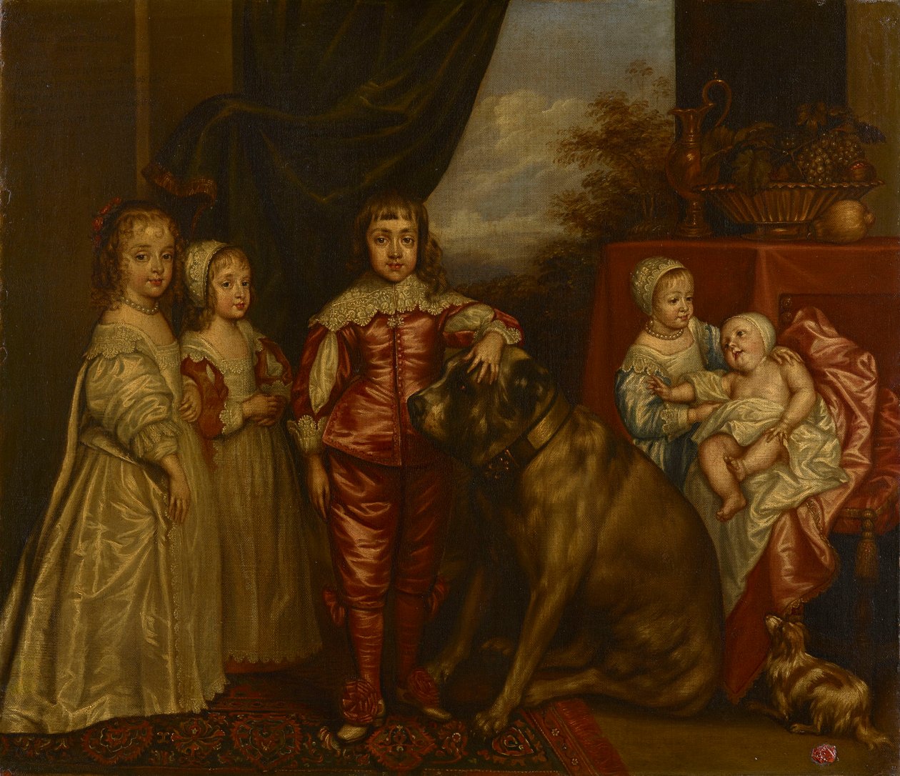 Pět nejstarších dětí Karla I. od after Anthony van Dyck