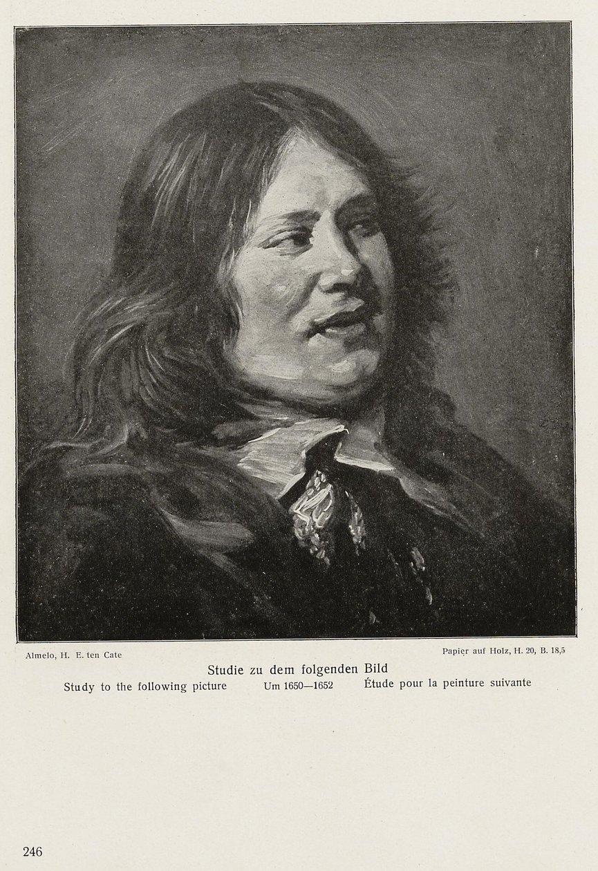 Náčrt busty Stephana Gerardtse od After Frans Hals