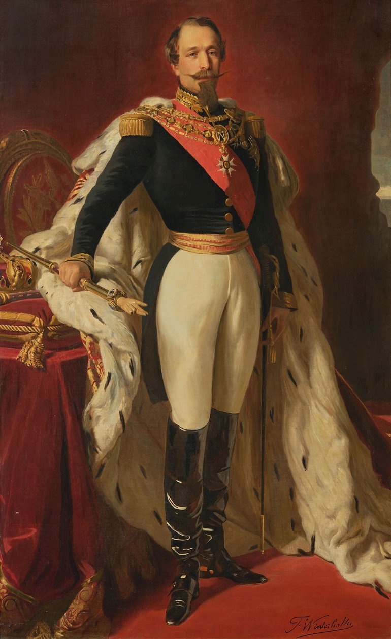 Franz Xaver Winterhalter (podle) Napoleon III. v korunovačním rouchu od after Franz Xaver Winterhalter