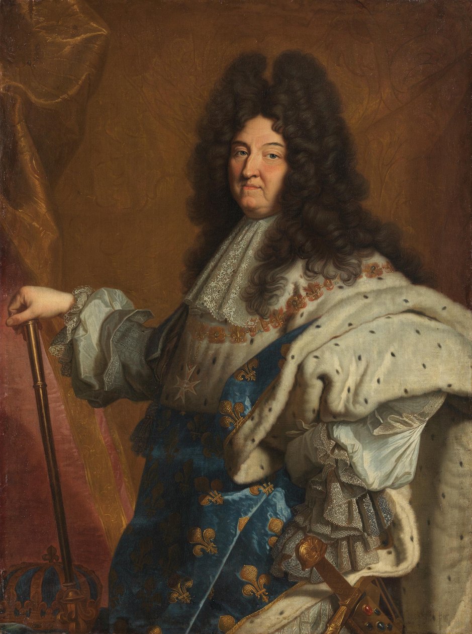 Německy: Portrét francouzského krále Ludvíka XIV. Portrét francouzského krále Ludvíka XIV. od After Hyacinthe Rigaud