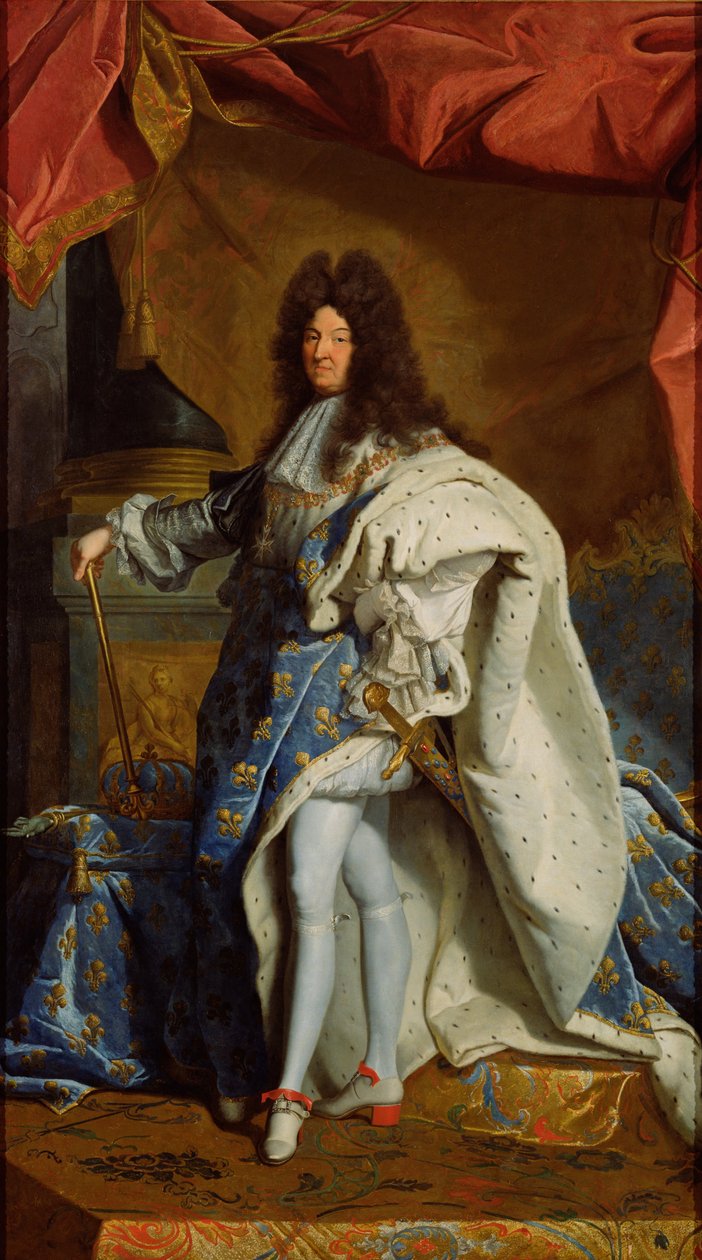 Portrét Ludvíka XIV od After Hyacinthe Rigaud