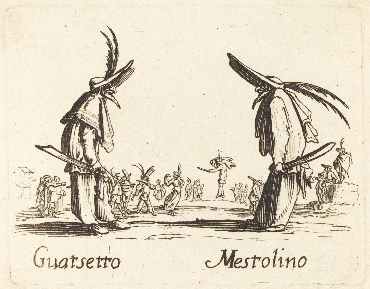 Guatsetto a Mestolino od After Jacques Callot