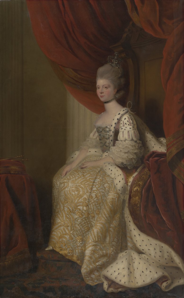 Šarlota Žofie Meklenbursko-Strelitzská (1744-1818), královna-konzulka Jiřího III. od after Joshua Reynolds