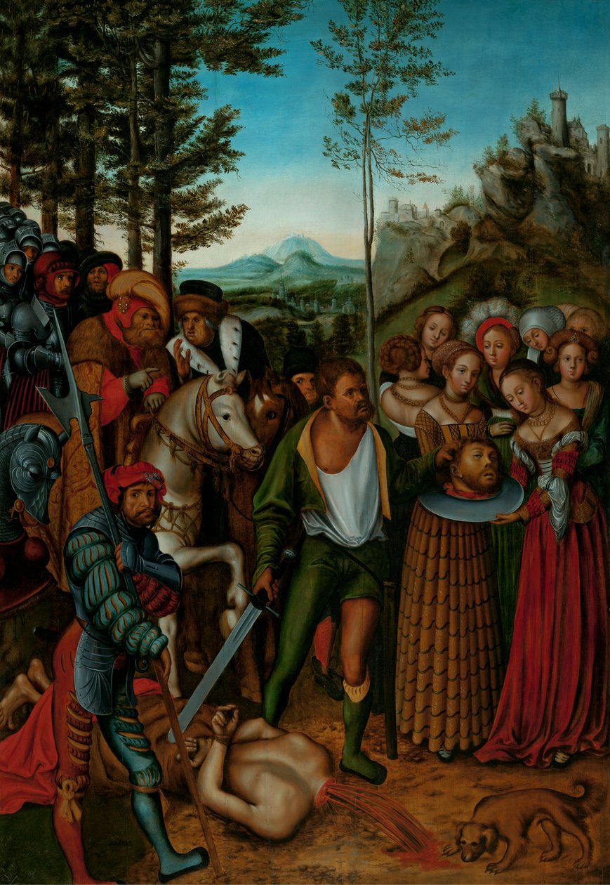 Stětí Jana Křtitele od after Lucas Cranach the Elder