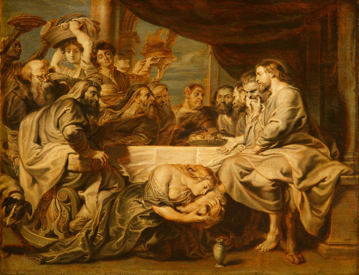 Kristus v Šimonově domě od after Peter Paul Rubens