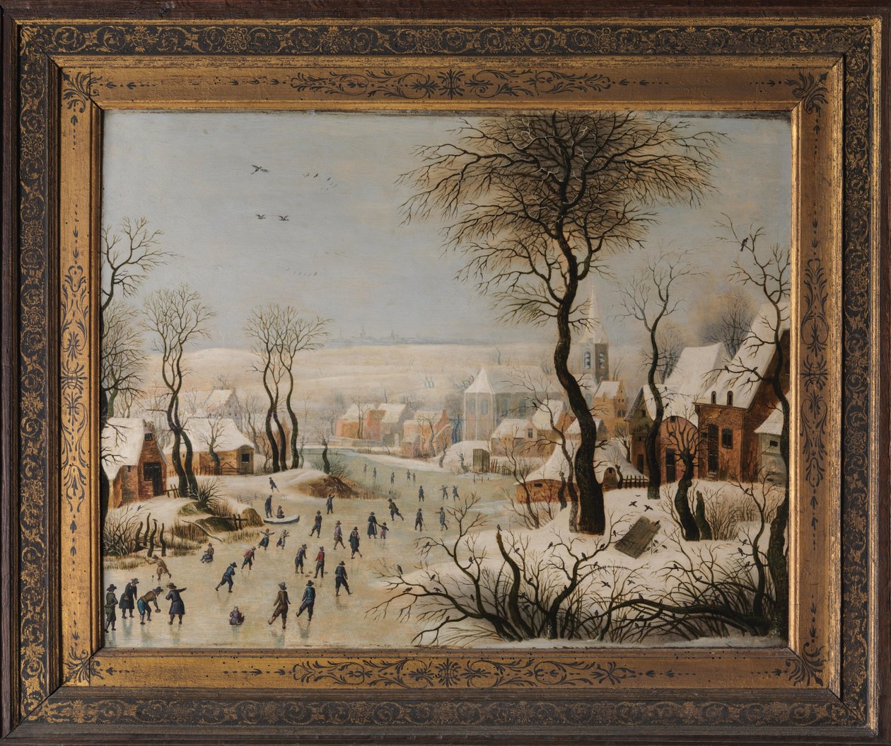 Zimní krajina s pastí na ptáky od After Pieter Brueghel the Elder