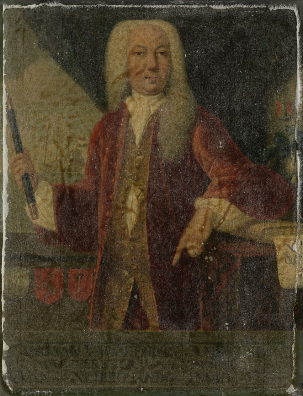 Portrét Adriana Valckeniera. olej na mědi. výška: 34 cm (13,3 palce); šířka: 26,5 cm (10,4 palce). Amsterdam, Rijksmuseum Amsterdam. od After Theodorus Justinus van Rheen