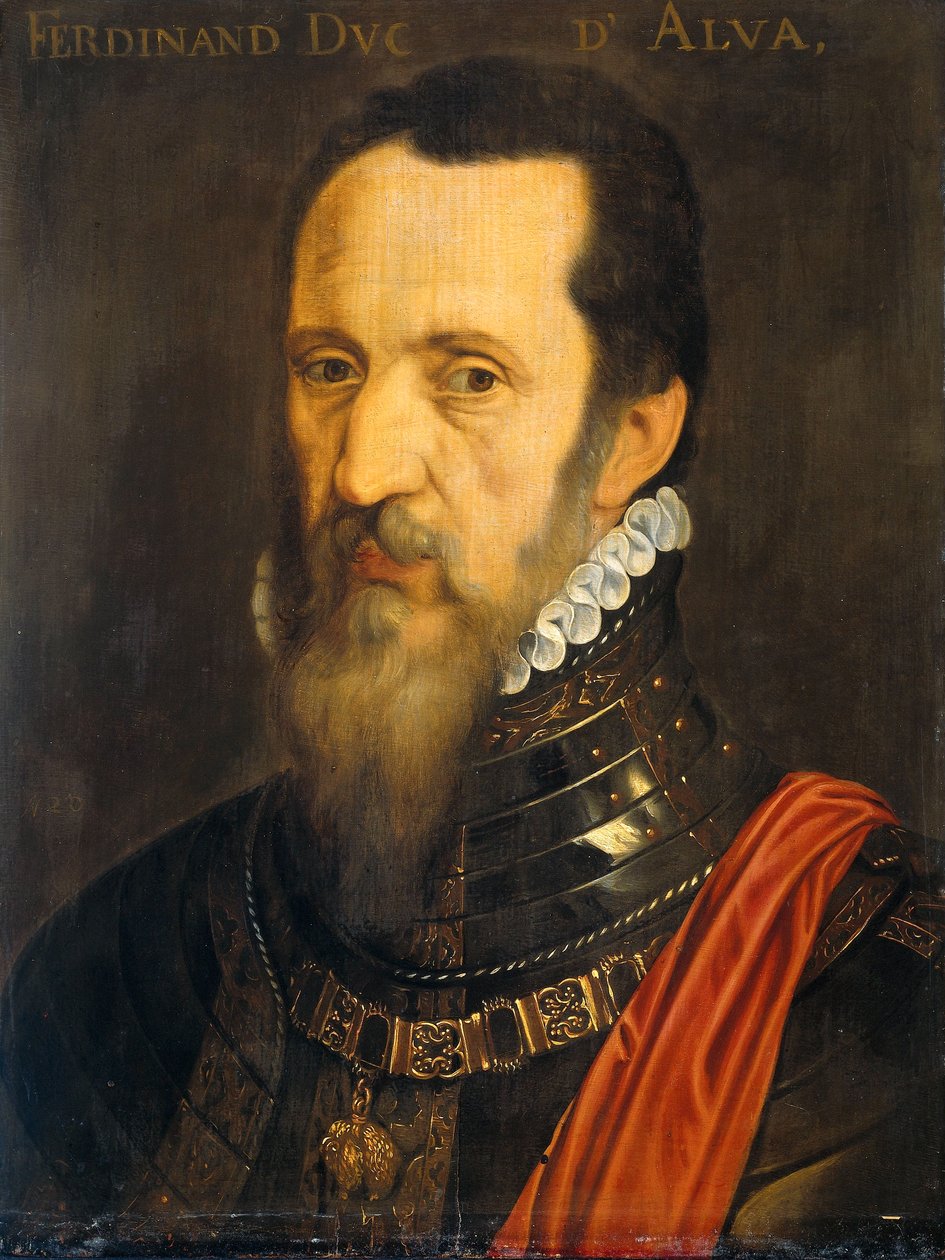Portrét Fernanda Alvareze de Toledo, vévody z Alby od After Willem Key