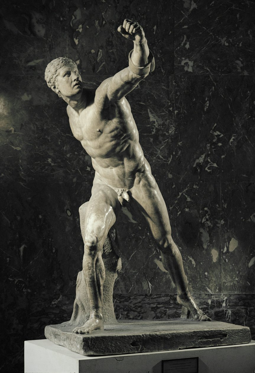 Gladiátor Borghese, nalezený v italském Anziu ... od Agasias Agasias