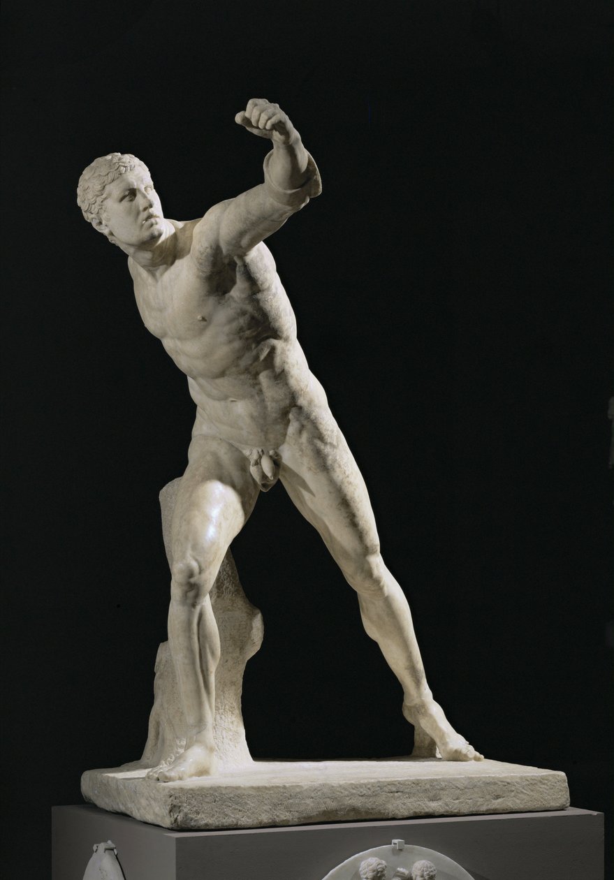 Gladiátor Borghese, nalezený v italském Anziu kolem roku ... od Agasias Agasias