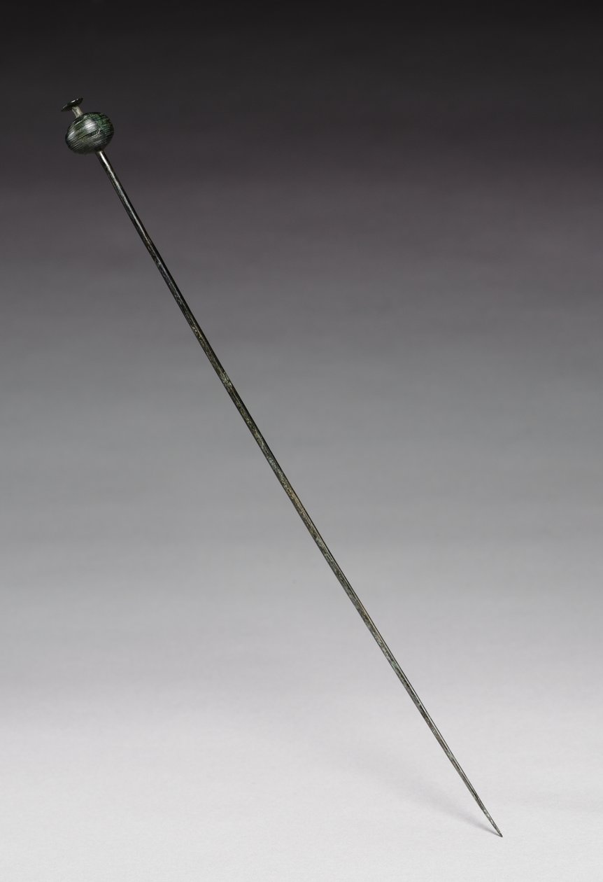 Oděvní jehlice, cca 1400 př. n. l. (litý a tepaný bronz) od Age Bronze