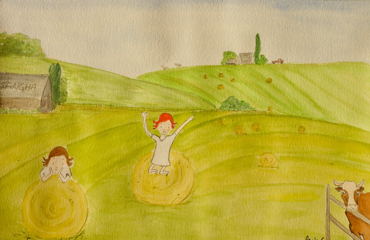 The Voyage, Dordogne, 2015, akvarel na papíře od Agnes Girardon