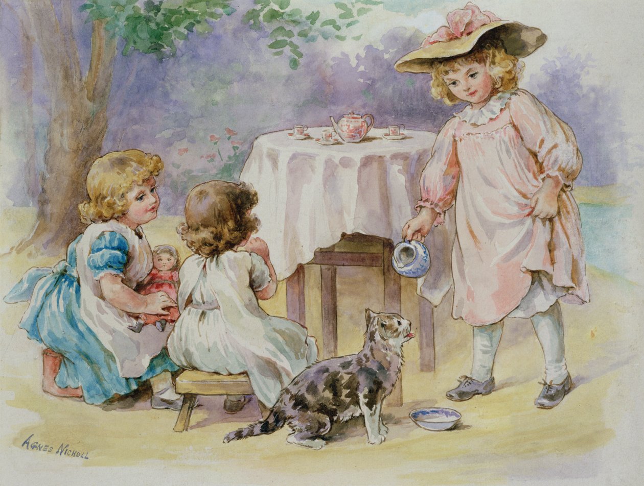 Čajový dýchánek, 1876 od Agnes Nicholl