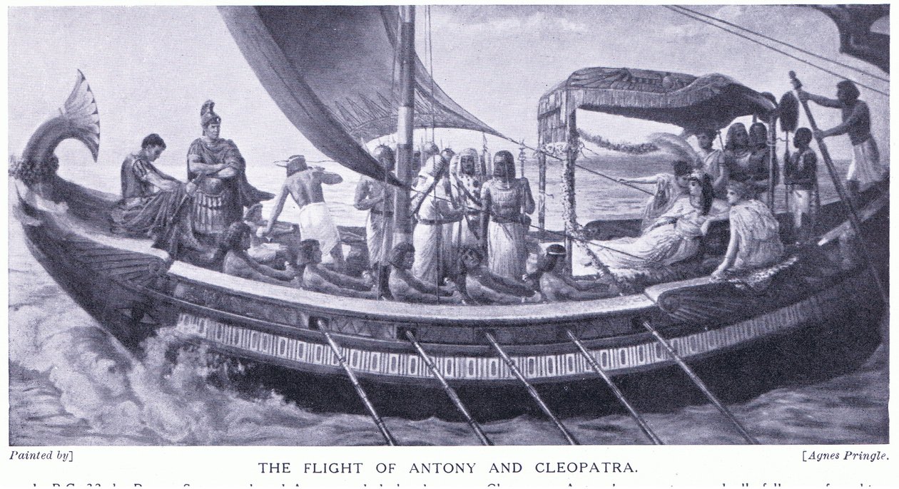 Let Anthonyho a Kleopatry, kolem roku 1920 (litho) od Agnes Pringle