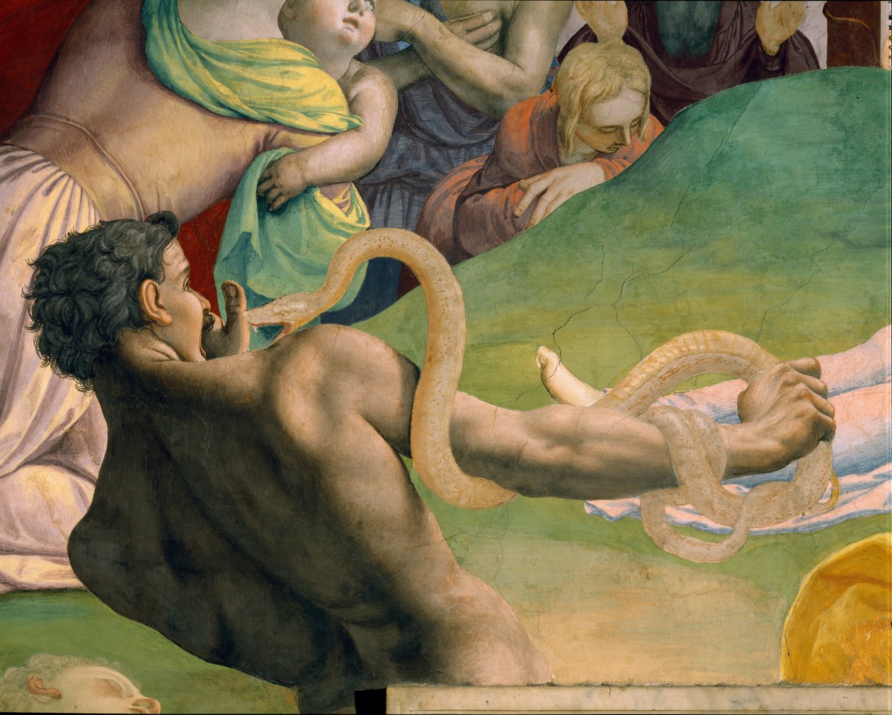 Klanění bronzového hada od Agnolo Bronzino