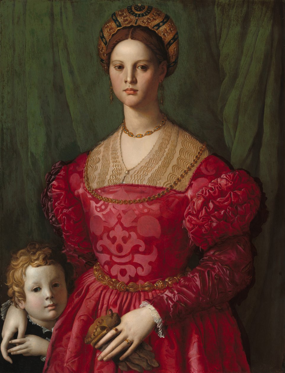 Mladá žena a její malý chlapec, c. 1540. od Agnolo Bronzino