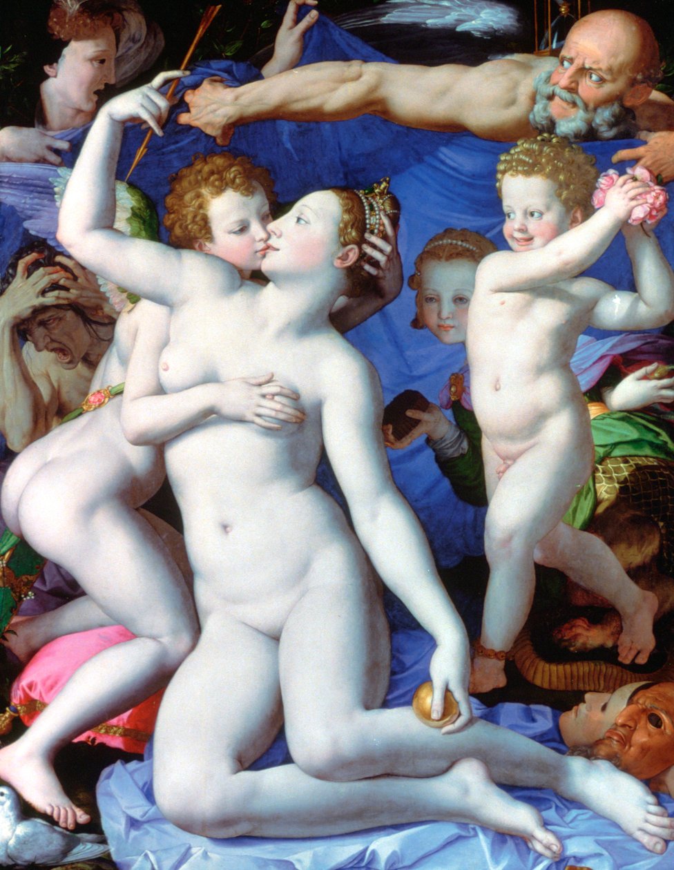 Alegorie s Venuší a Amorem, c1523-1568 od Agnolo Bronzino