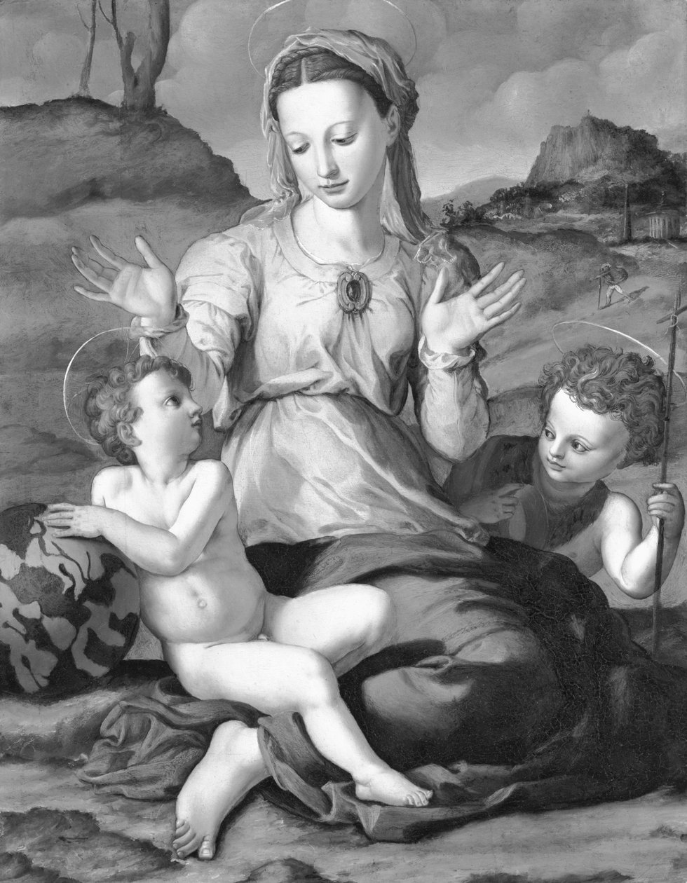 Madona a dítě se svatým Janem od Agnolo Bronzino