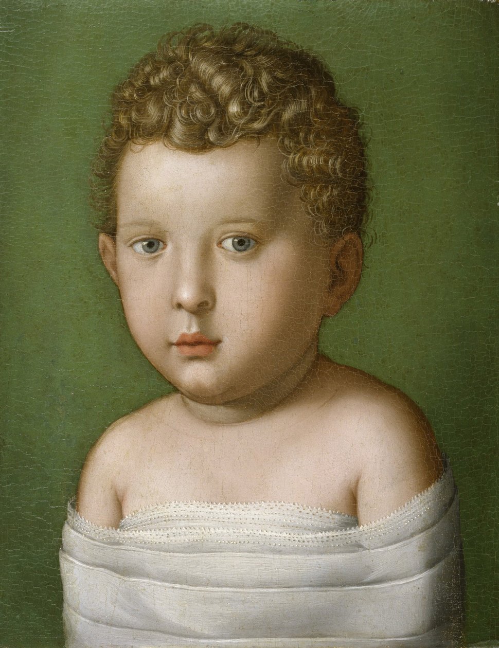 Portrét chlapečka, 1540-49 (olej na dřevěné desce) od Agnolo Bronzino