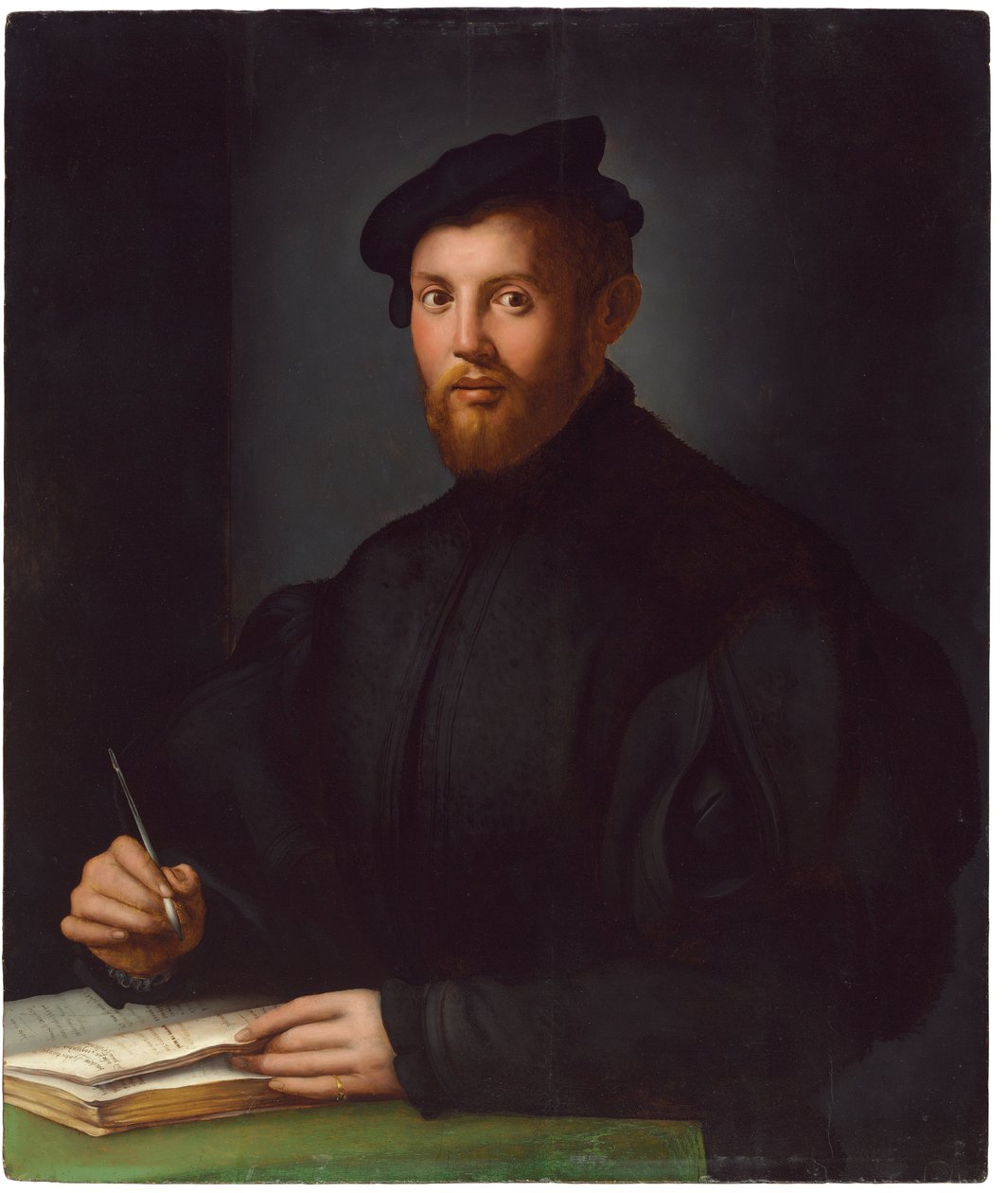 Portrét mladého muže s knihou od Agnolo Bronzino