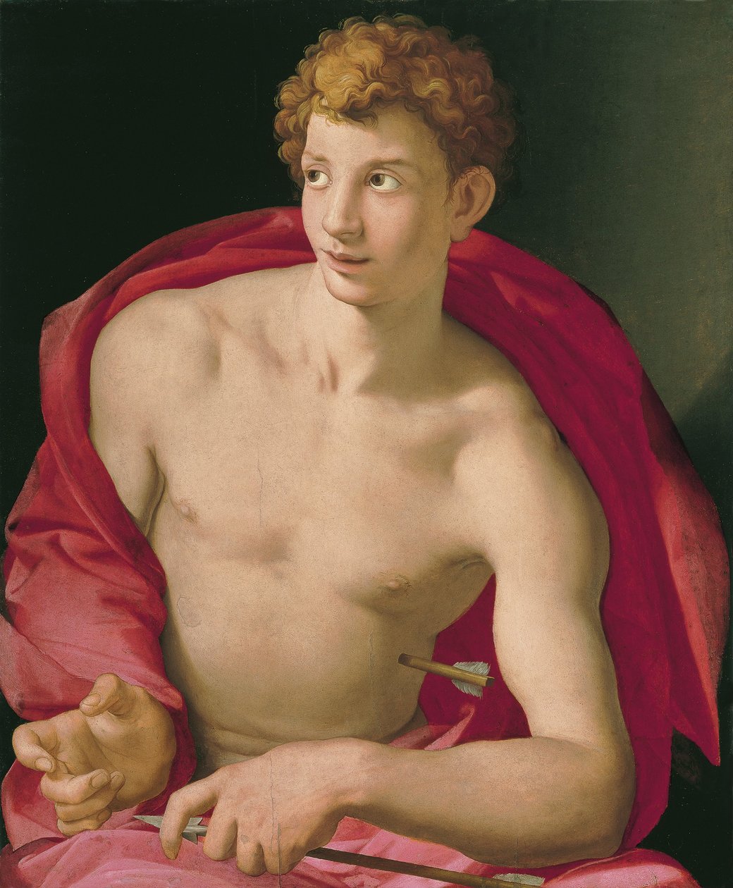 Svatý Šebestián, 1533 od Agnolo Bronzino