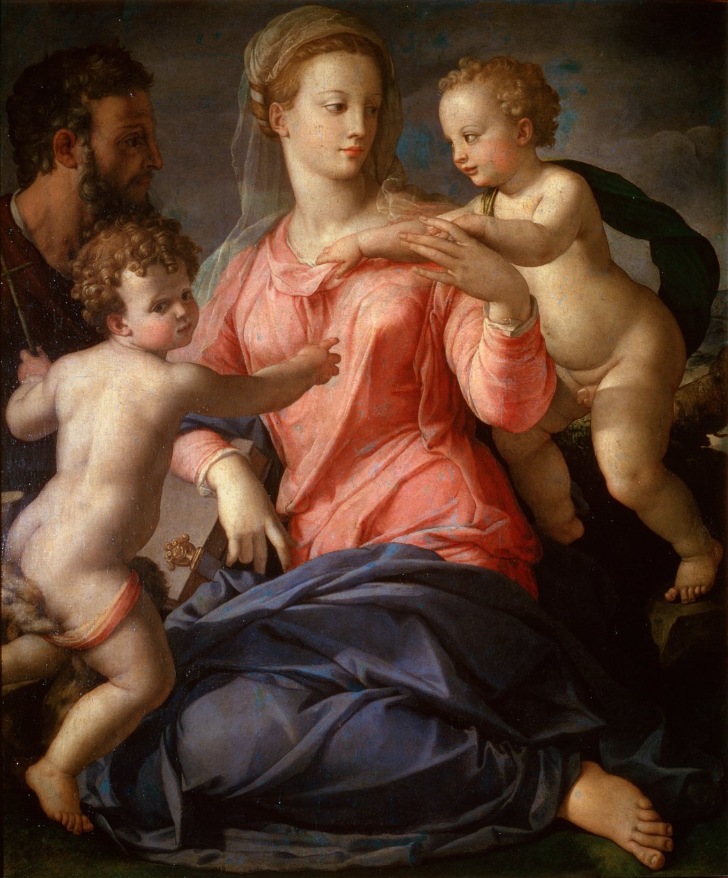 Svatá rodina s mladým Janem Křtitelem, 1540. od Agnolo Bronzino