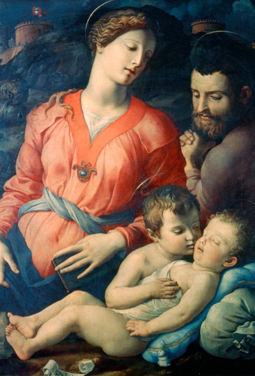 Svatá rodina Panciatichi, 1530-1532 od Agnolo Bronzino