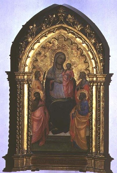 Madonna pokory (tempera na panelu) od Agnolo Gaddi