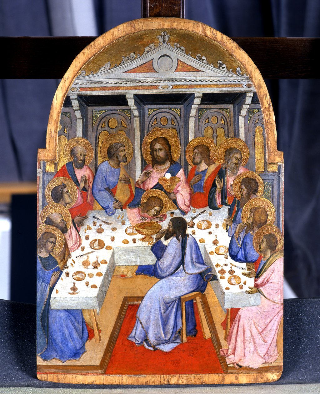 Poslední večeře, cca 1390 (tempera na topolovém dřevě) od Agnolo Gaddi