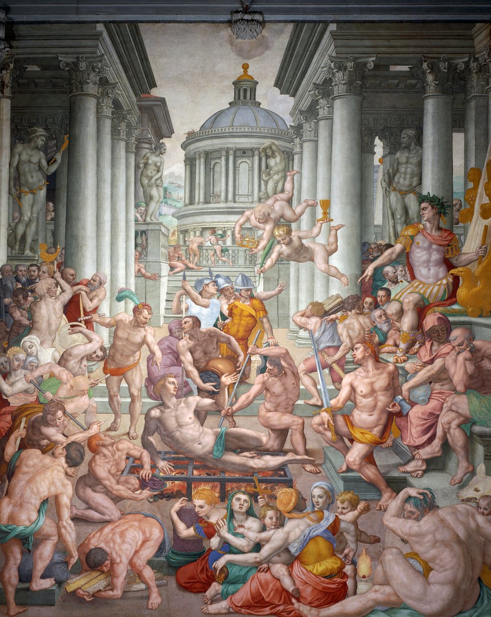 Mučednictví svatého Vavřince od Agnolo Bronzino