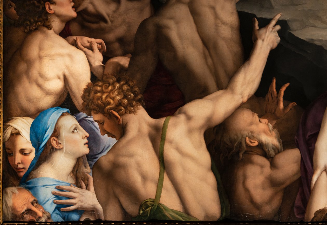 Medicejská kaple: Sestup Krista do Limba, detail od Agnolo Bronzino