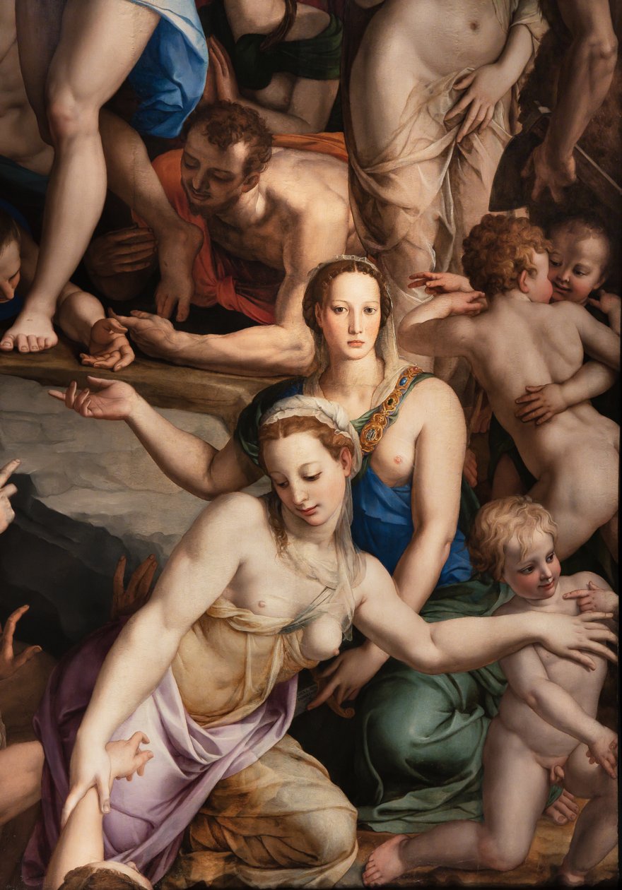 Medicejská kaple: Sestup Krista do Limba, detail od Agnolo Bronzino