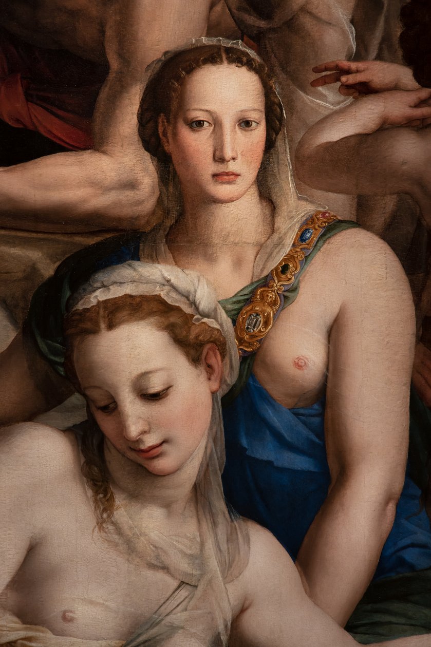 Medicejská kaple: Sestup Krista do Limba, detail od Agnolo Bronzino