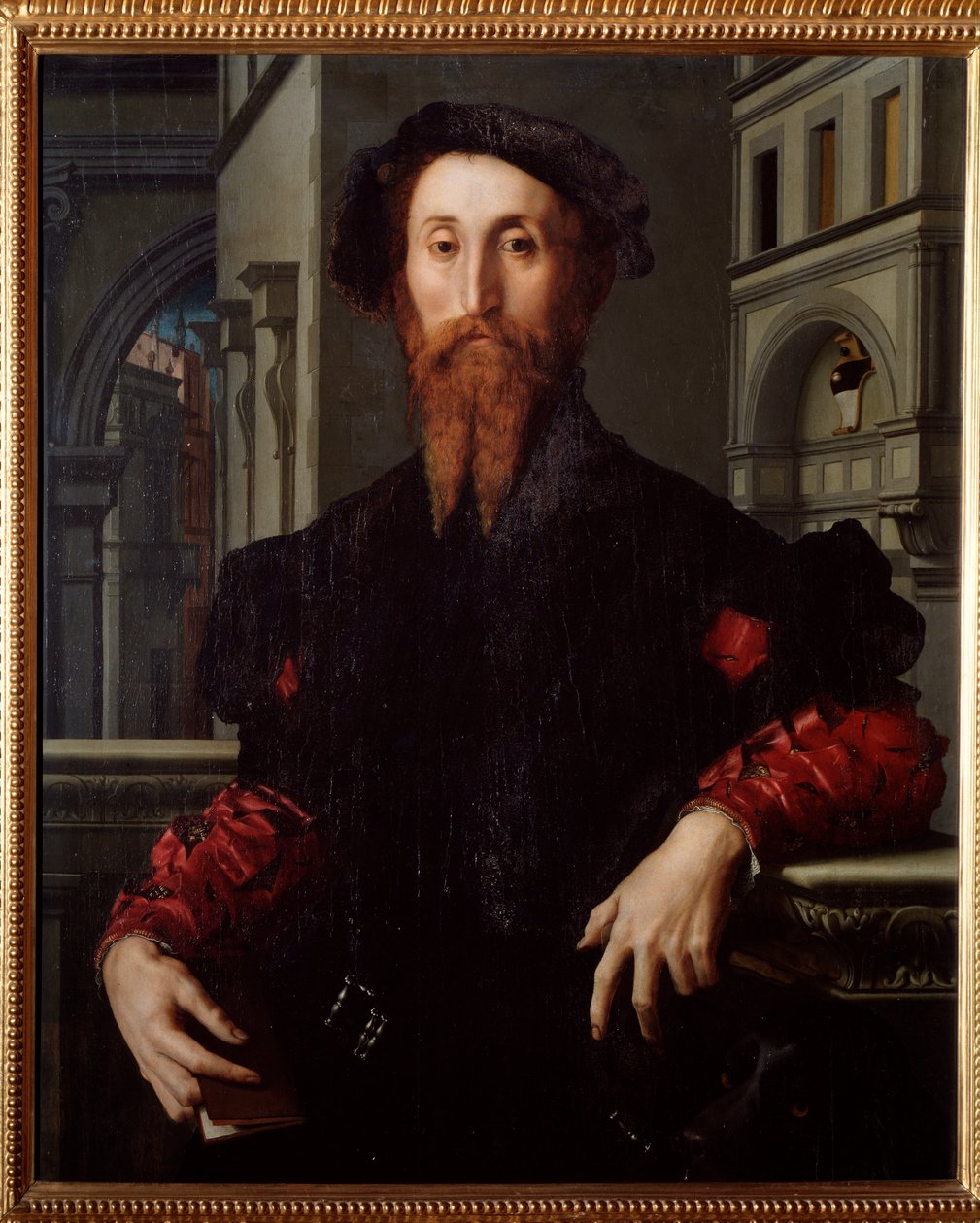 Portrét Bartolomea Panciatichiho, florentského humanisty a politika (malba, kolem roku 1540) od Agnolo Bronzino