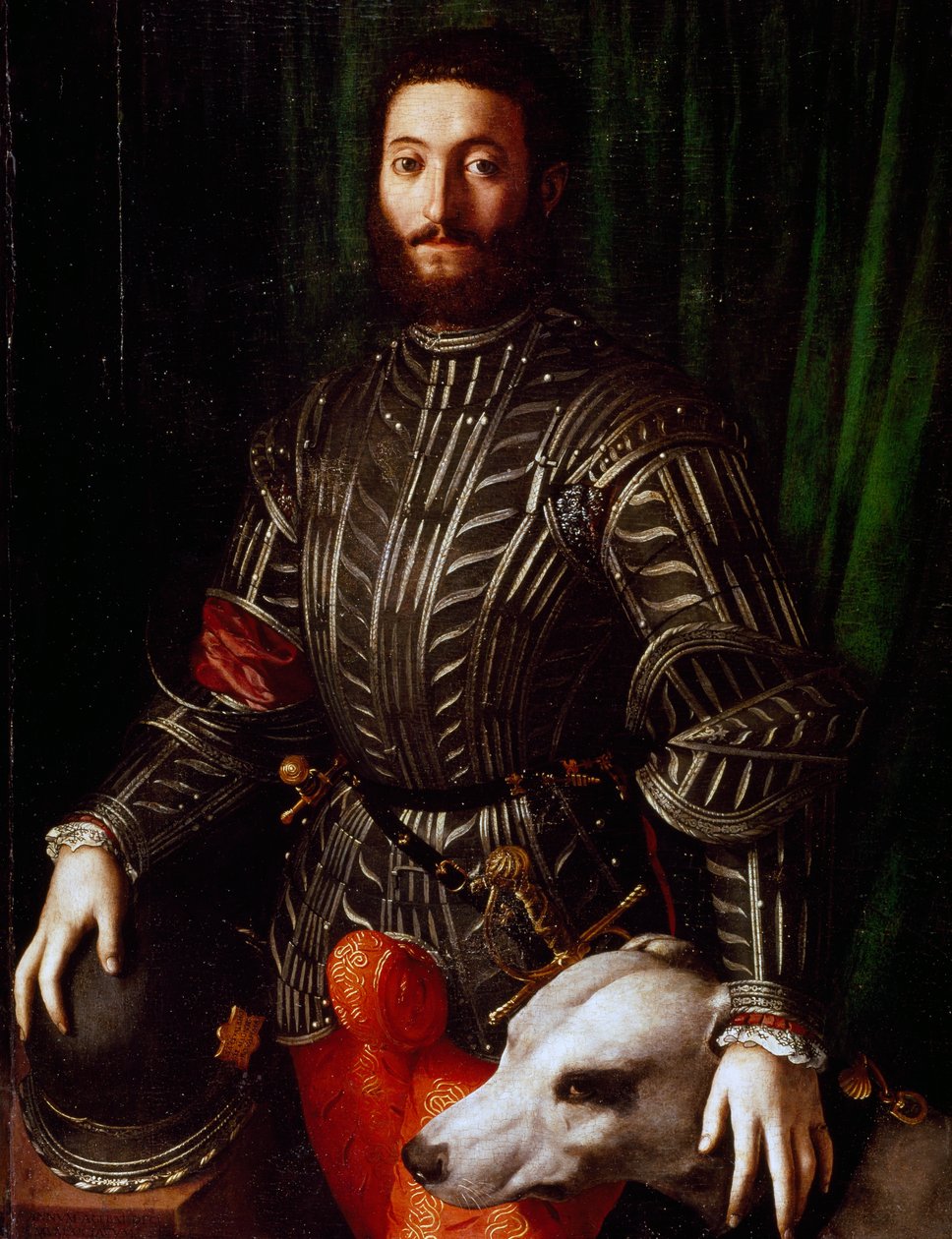 Portrét Guidobalda II della Rovere (Urbino, Pesaro-1514) od Agnolo Bronzino