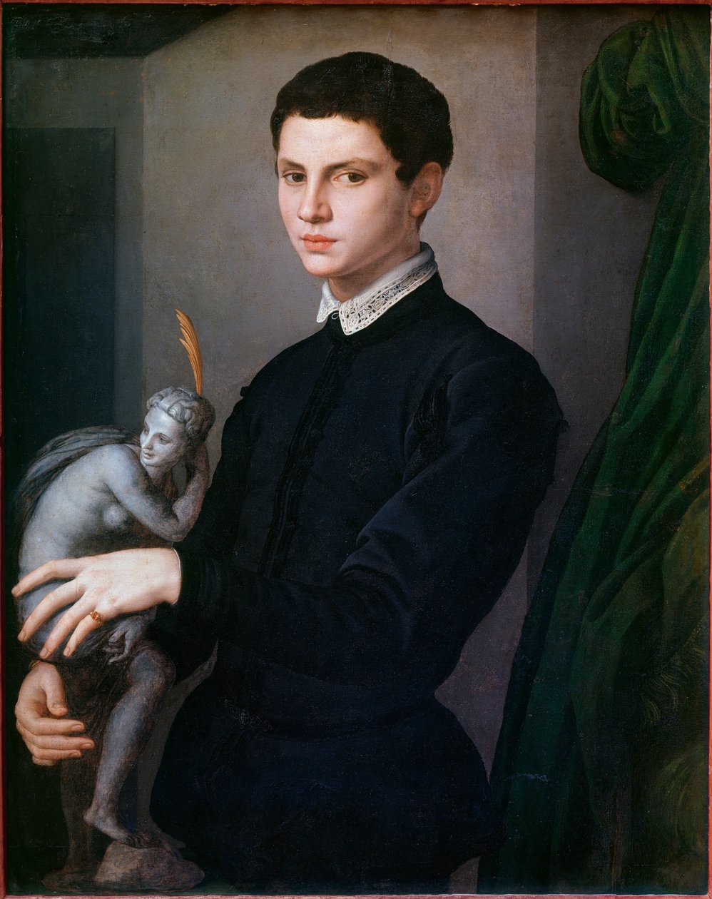 Portrét sochaře. Obraz Angela Bronzina (1503-1572) od Agnolo Bronzino