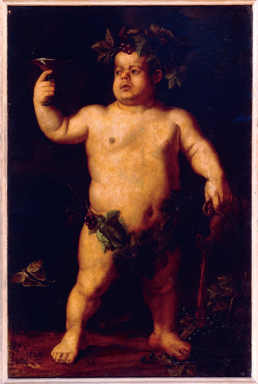 Portrét trpaslíka Morgante jako Bacchus (olej na plátně) od Agnolo Bronzino