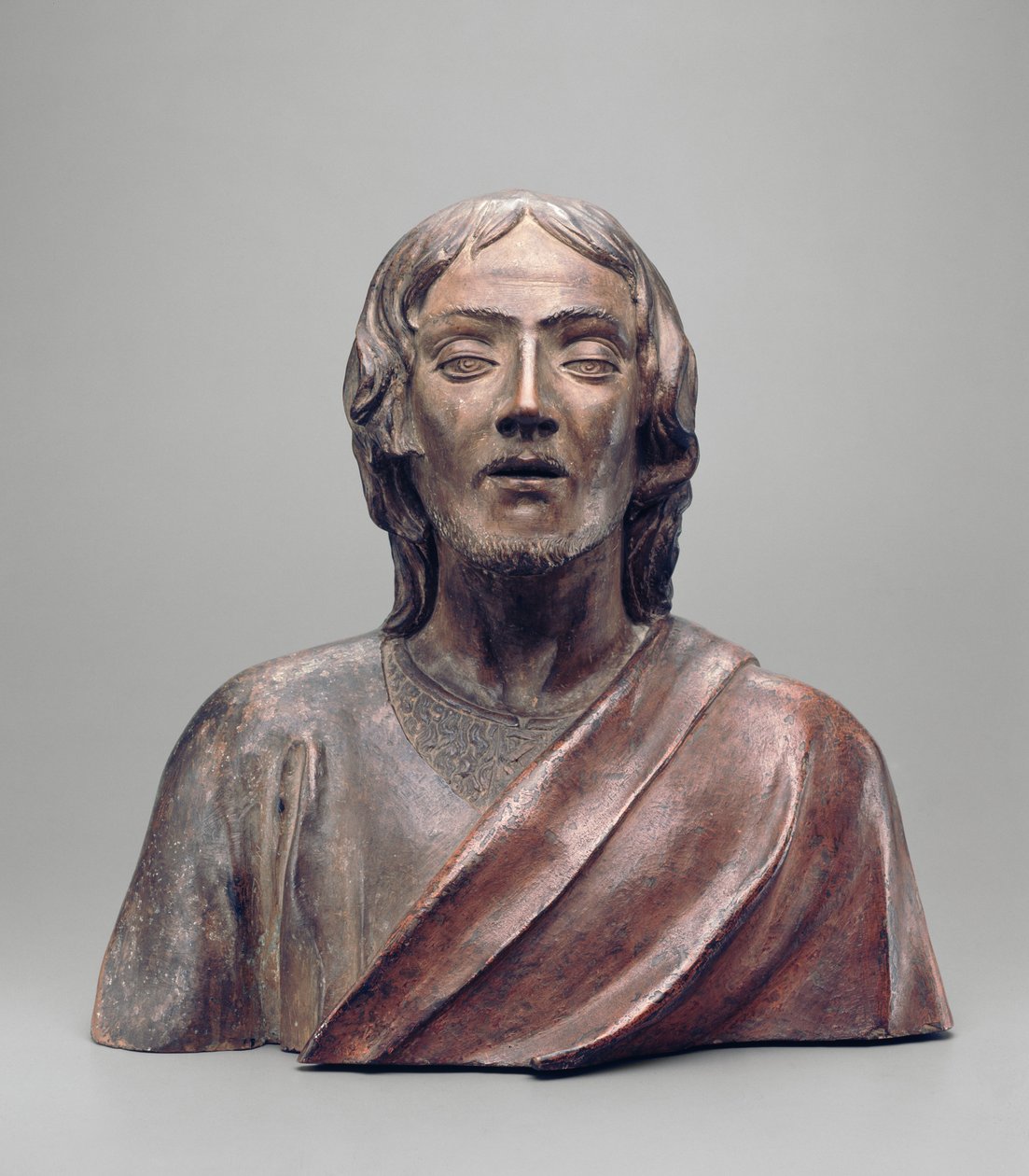 Svatý Jan Křtitel, cca 1490-1500 (terakota s polychromovanou výzdobou) od Agnolo di Polo