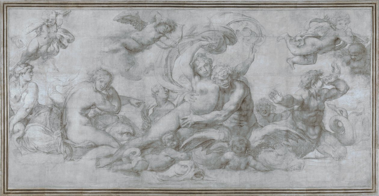 Mořský triumf od Agostino Carracci