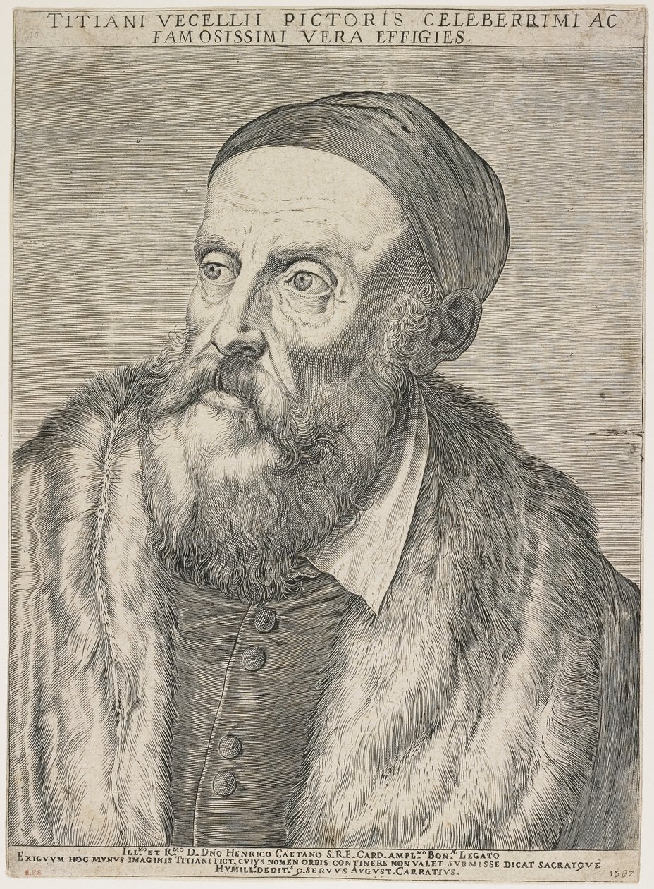 Tizian, 1587 od Agostino Carracci