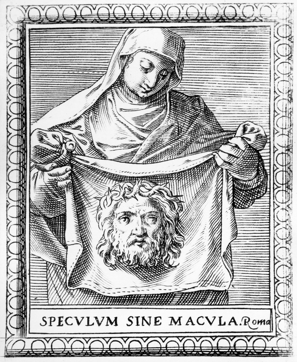 Veronica drží Sudarium, 1581 od Agostino Carracci