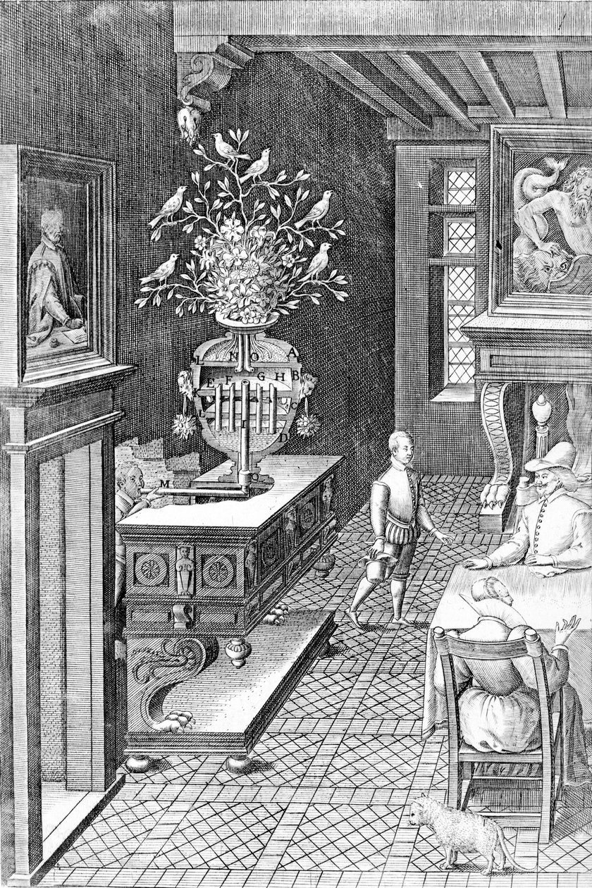 Ilustrace z „Rozmanité a umělé stroje kapitána Agostina Ramelliho“, vydané v roce 1588 od Agostino Ramelli
