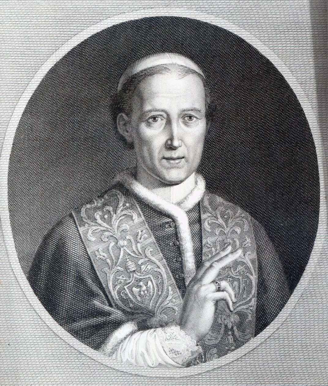 Papež Lev XII., vyryl Raffaele Persichini od Agostino Tofanelli